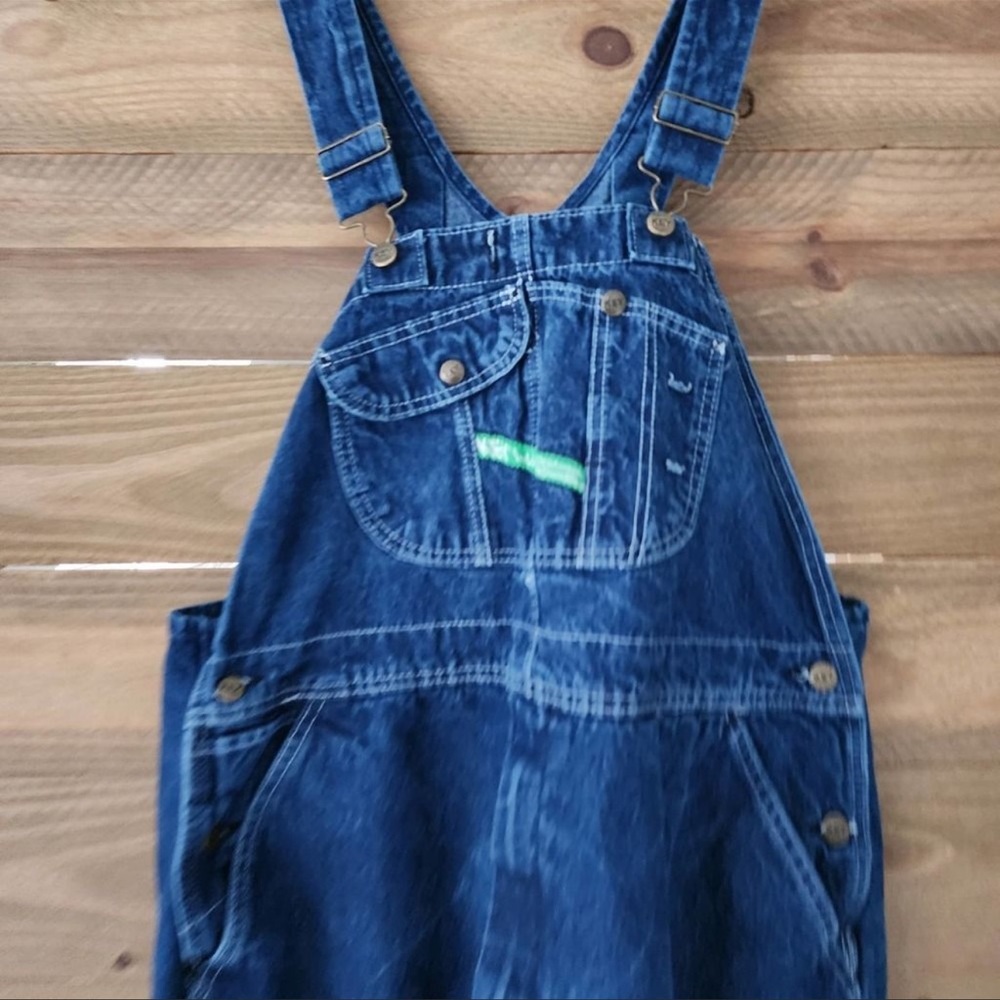 Key Imperial Industries Dark Bibs Overalls Zip Fly Denim Mens 44" x 28"